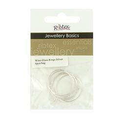 AussieSuperStore Jewellery Making Supplies Silver JF Wine Glass Rings (in 2 colors) JF Wine Glass Rings | Jewellery Making Accessories 9323823056056 JF124